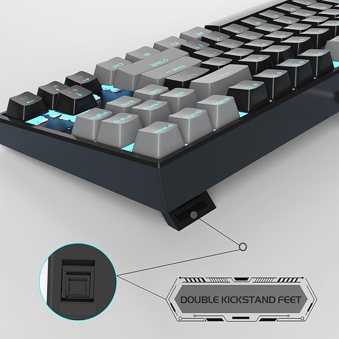 MageGee 75% Mechanical Gaming Keyboard, LED Blue Backlit, 87 Keys Compact TKL - Image 4