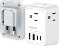 Travel Plug Adapter, International Plug Adapter by VYLEETechnology