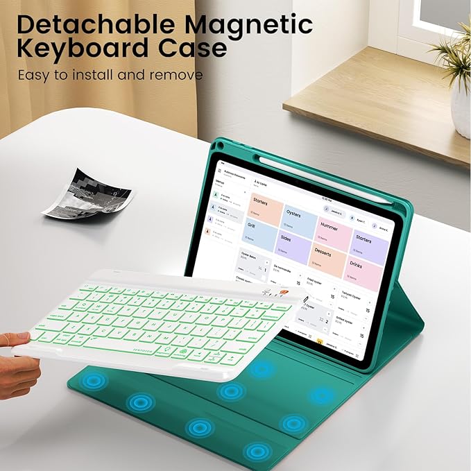OYEEICE Keyboard Case for iPad Pro 12.9 inch & New Air 13 inch M2, 7 Color - Image 7