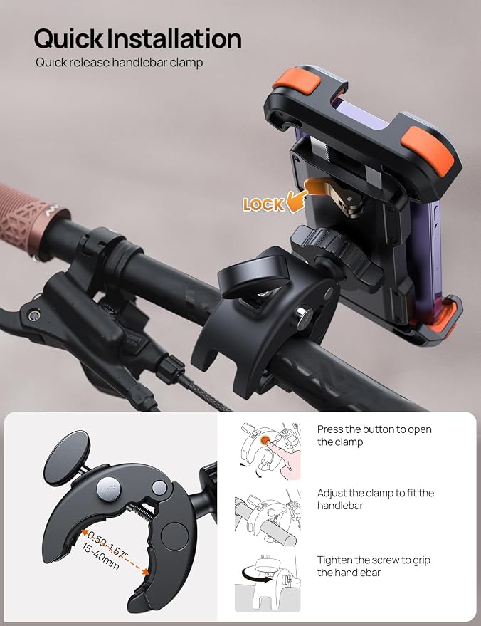 Bike Motorcycle Phone Holder Mount - Image 4