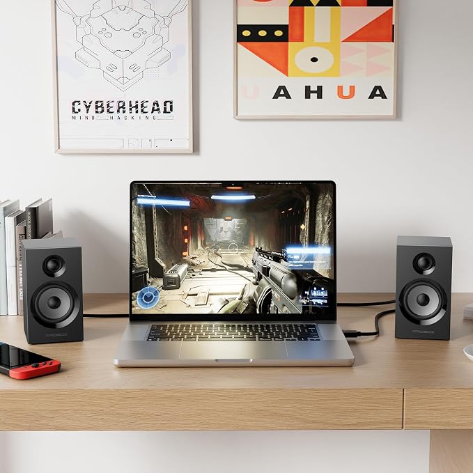 BT16 Active Bookshelf Speakers 3.5" Woofer - Image 4