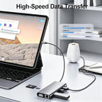 USB C Hub Multiport Adapter, 11 in 1 USB C Docking Station - Image 5