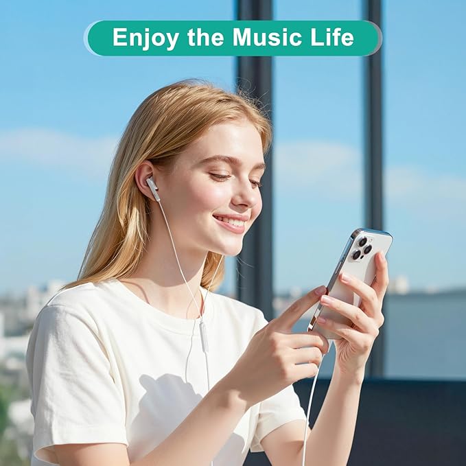 USB C Headphones for iPhone 17 16 15, Wired Headphones USBC for iPad Pro Air - Image 8