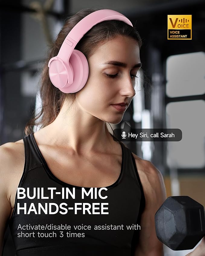Picun B8 Headphones Wireless Bluetooth, 120H Bluetooth Headphone Over Ear - Image 2