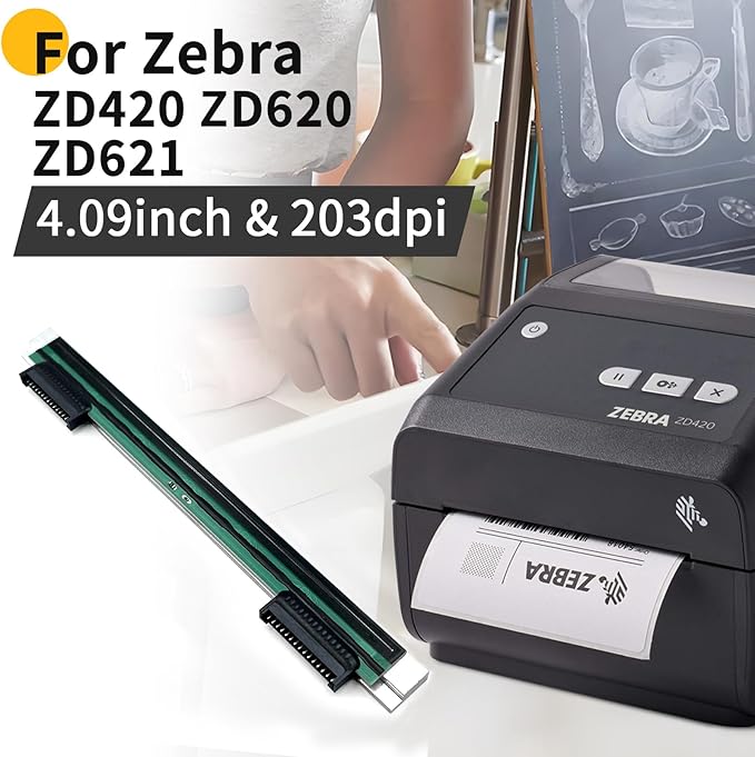 P1080383-226 New Printhead for Zebra ZD420 ZD620 ZD621 Thermal Desktop Printer - Image 3