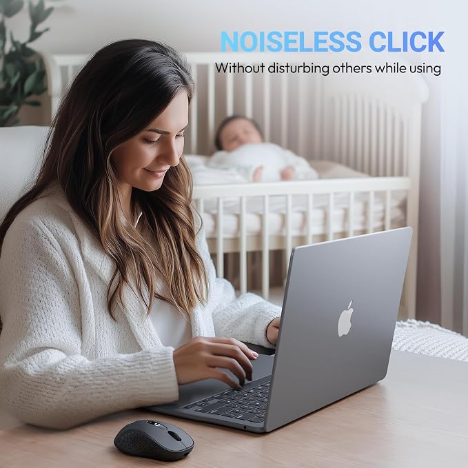XBG B15 Tri-Mode Wireless Mouse, 5 Adjustable DPI, Type-C Rechargeable - Image 6