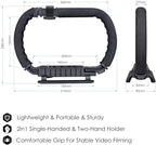 3-Shoe DSLR/Mirrorless/Action Camera Camcorder Phone Stabilizer Expansion Cage - Image 9