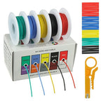 BOJACK 22 AWG Flexible Silicone Wire Electric Wire Hook up Wire Kit 300V Cables by BOJACK