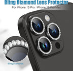 AGVEE 3+3 6 Pack for iPhone 15 Pro 6.1" / 15 Pro Max 6.7" Camera Lens Protector - Image 4