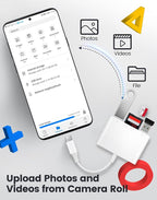 USB C SD Card Reader, Type C 4-Slots Memory Card Adapter - Image 4