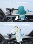 CHGeek Wireless Car Charger, 15W Fast Charging Auto Clamping Car Charger Phone - Image 5