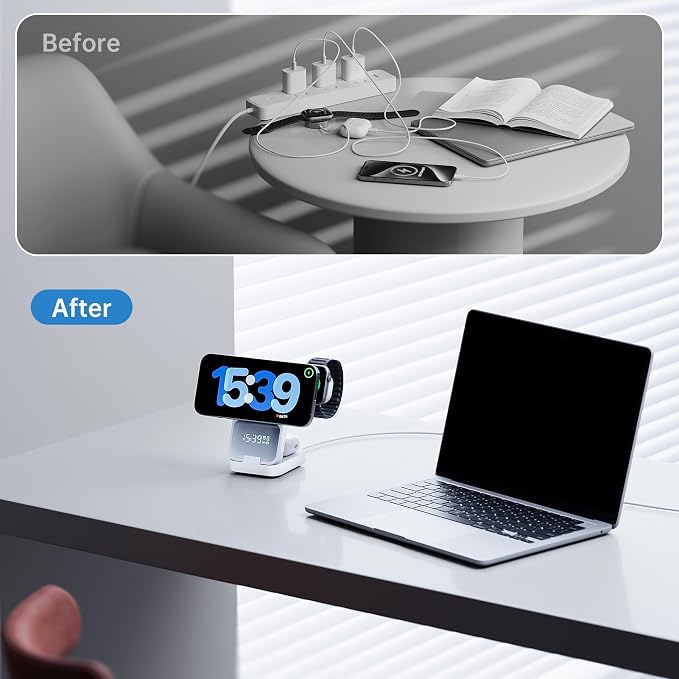 GUSGU MagTime 3 in 1 Wireless Charging Station - Image 9