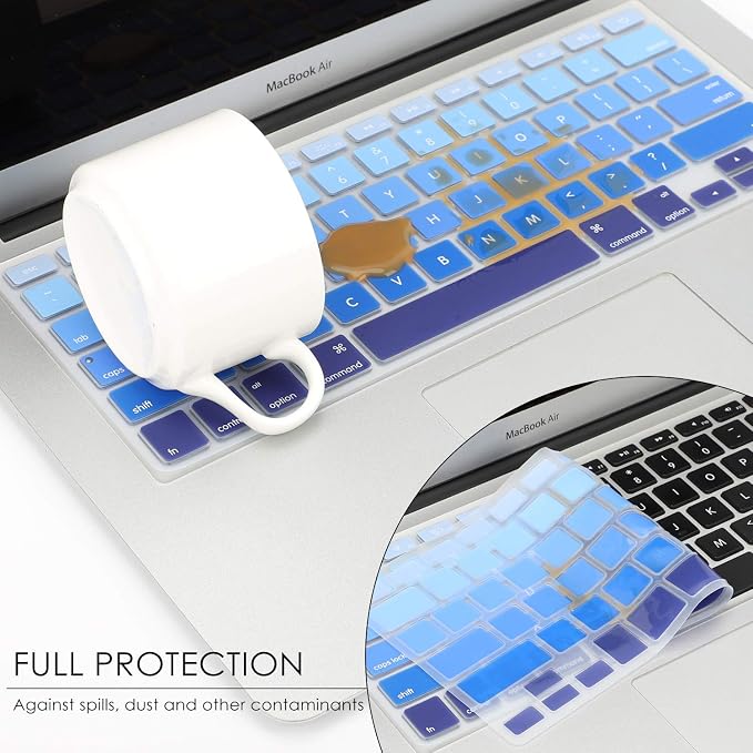 Allinside Blue Ombre Keyboard Cover Skin - Image 5