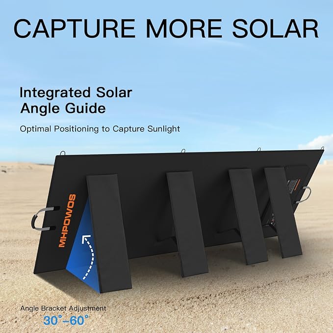 400W Portable Solar Panel, Lightweight Foldable Solar Panels Complete - Image 4