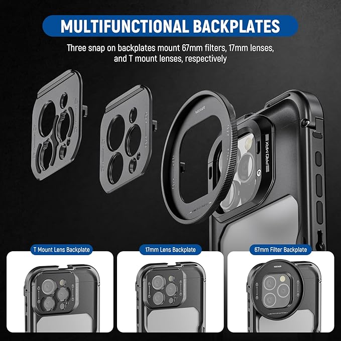 NEEWER 16 Pro Max Cage, Quick Release Video Rig Phone Stabilizer Compatible - Image 3