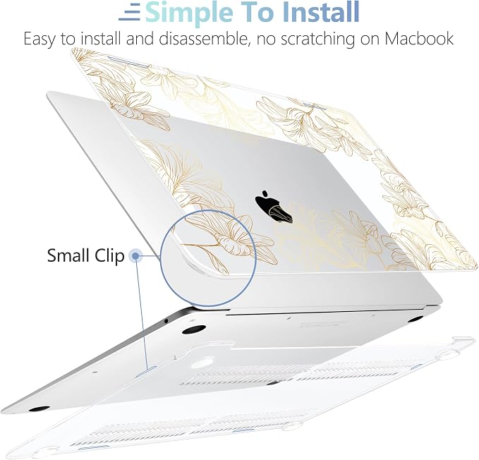 MEEgoodo for MacBook Air 13 inch Case 2021 2020 2019 2018 Released A2337 M1 - Image 5