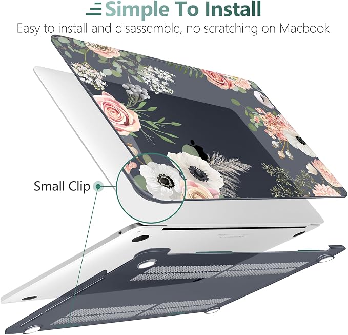 TWOLSKOO Compatible with MacBook Pro 13 inch Case 2023-2016 A2338 M2/M1 A2251 - Image 6