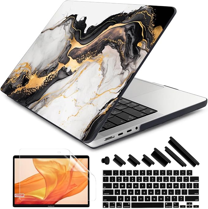 DONGKE for M4 MacBook Pro 16 Inch Case 2024 2023 2021 A3403 A3186 M3 A2991 M2 by DONGKE