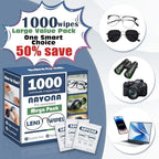 1000 Count Lens Wipes for Eyeglasses – Pre-Moistened, Individually Wrapped - Image 2