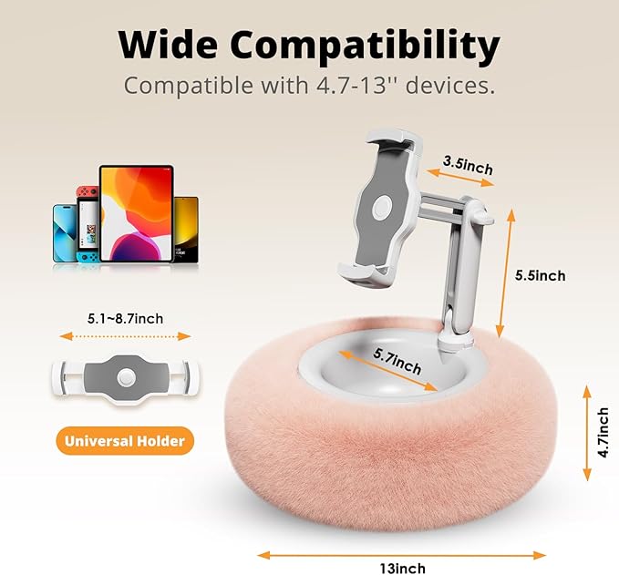 Tablet Pillow Stand for Reading, Adjustable Tablet Pillow Stand for Lap - Image 5