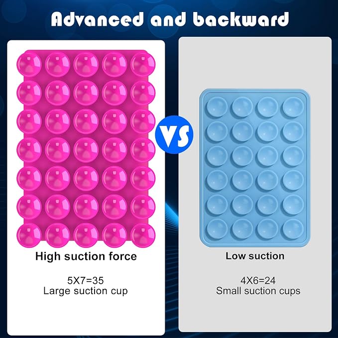 2024 Upgrade 2PCS Silicone Suction Cup Phone Case Adhesive Mount, Adhesive Grip - Image 2