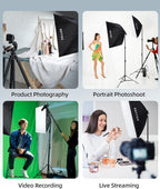 Skytex Softbox Lighting Kit 2Pack 20x28in Soft Box | 85W 2700-6400K E27 LED - Image 5