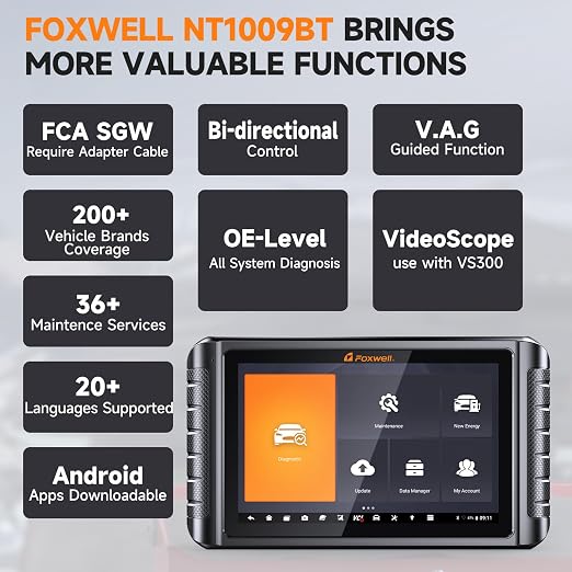 FOXWELL NT1009 All-System Bi-Directional Scan Tool - Image 7