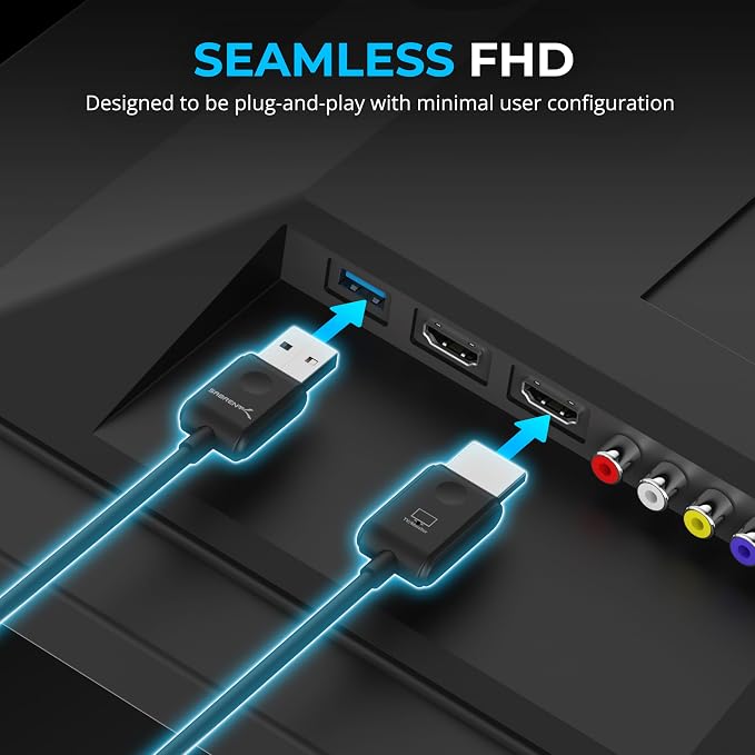 SABRENT Wireless HDMI Transmitter and Receiver 100FT/30M Seamless FHD Quality - Image 4