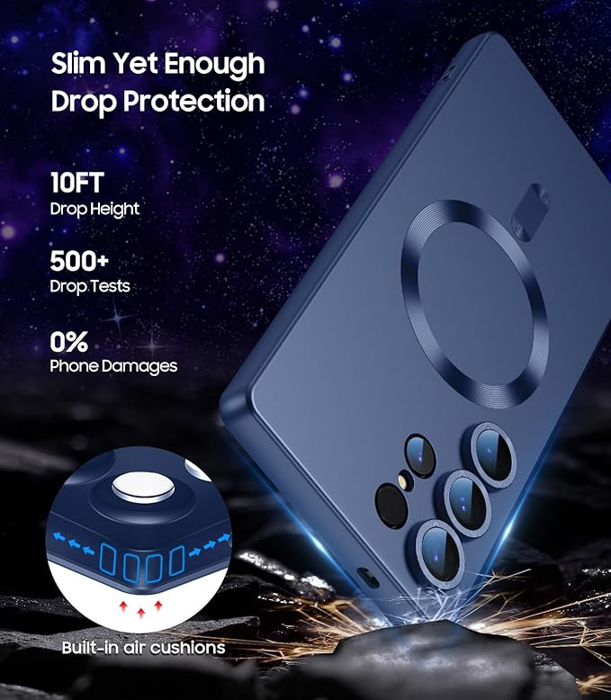 Magnetic for Samsung Galaxy S25 Ultra Case Slim Soft Silicone Bumper Shockproof - Image 5