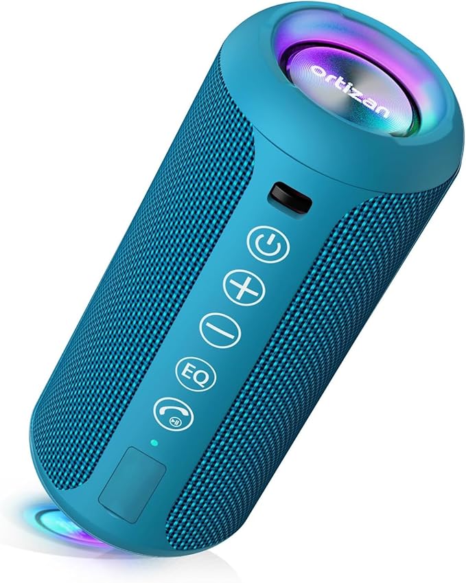 Ortizan Portable Bluetooth Speakers, IPX7 Waterproof Wireless Speaker by Ortizan