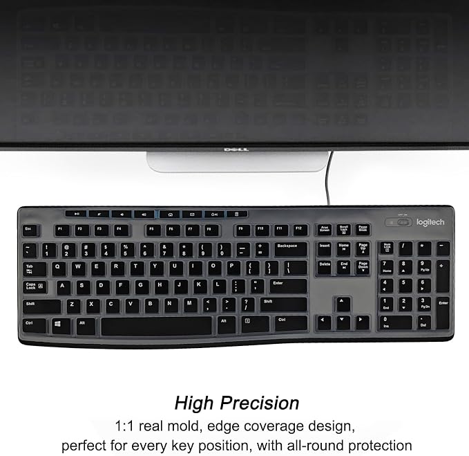 Keyboard Cover Silicone for Logitech K200 K260 K270, Keyboard Cover for - Image 7