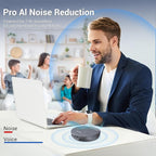 N newline Conference Speaker and Microphone, 4 AI Mics 360° Voice Pickup - Image 3