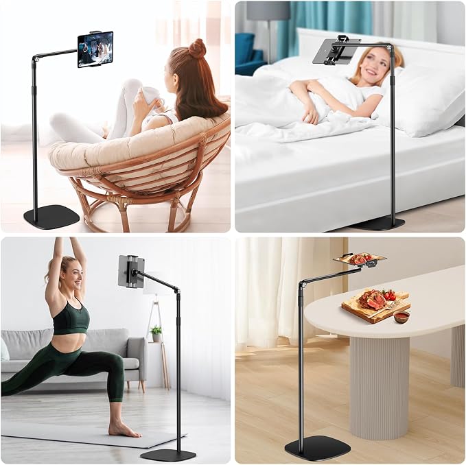 elitehood iPad Stand Floor, Height Adjustable Tablet Floor Stand - Image 7