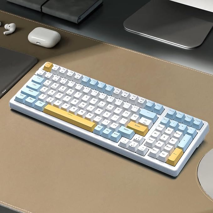Merdia Wireless Mechanical Keyboard, Triple Mode 2.4G/USB-C/BT Gaming Keyboards - Image 2