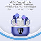 Wireless Earbuds, IP7 Waterproof in Ear Earphones, LED Display Ear buds - Image 4