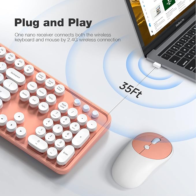 KNOWSQT Wireless Keyboard and Mouse Combo - Image 2