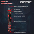 FrogBro 11W 2500mAh Cordless Soldering Iron Kit, Upgrade Max 968℉ Fast Heating - Image 6