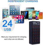 24-Port 100 watt USB Charging Station, Home Desktop Fast Charger, Suitable - Image 2
