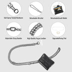 Clip and Go Strap for Phone Gun Metal Chain - Image 3