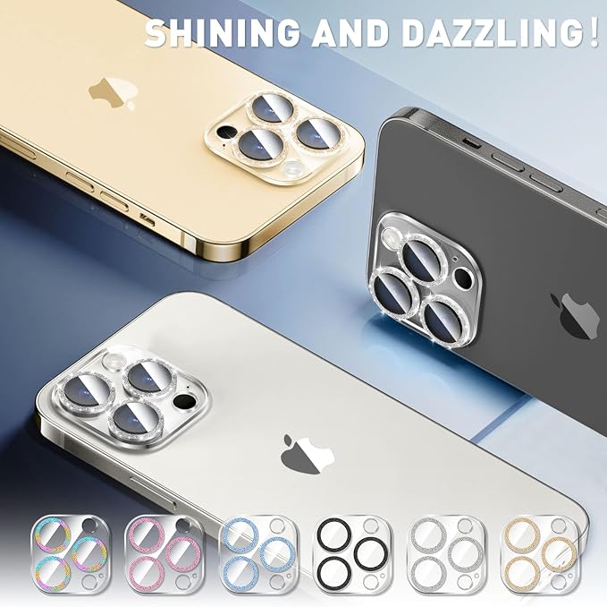 LucBuy 3PCS Sparkling Camera Lens Protector - Image 5