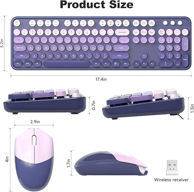 KNOWSQT Wireless Keyboard and Mouse Combo - Image 7