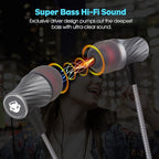 Super Bass Wired Earbuds with Microphone – Noise Cancelling, Deep Bass Ear Buds - Image 3