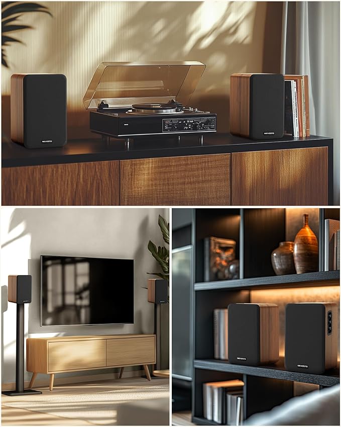 Active Bookshelf Speakers 36W RMS - Image 7