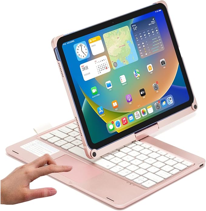 Keyboard Case for iPad 10.2 9th/8th/7th Gen, Rotating Case for iPad9/iPad8/iPad7 by PboyiqiS