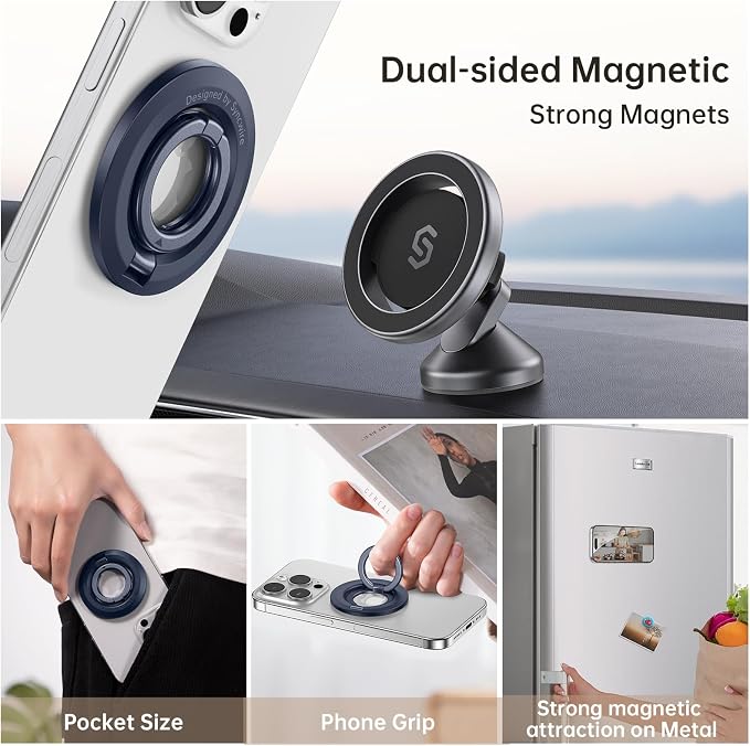 SYNCWIRE for MagSafe Ring Holder, Magnetic Phone Ring Holder Magnet Cell Phone - Image 4