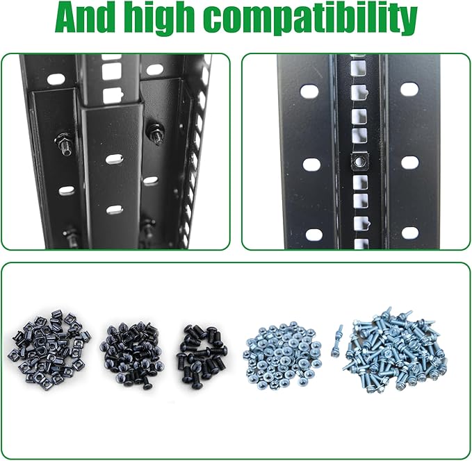 15U Server Rack/4-Post 19in Network Rack/Open Frame Rack - Image 7