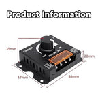MAYWILLA LED Light Strip Dimmer Controller, DC 12V-24V 30A PWM Stepless Dimming - Image 4