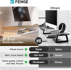 Fenge Monitor Stand Riser, 31.5 Inch Desk Top Shelf - Image 3