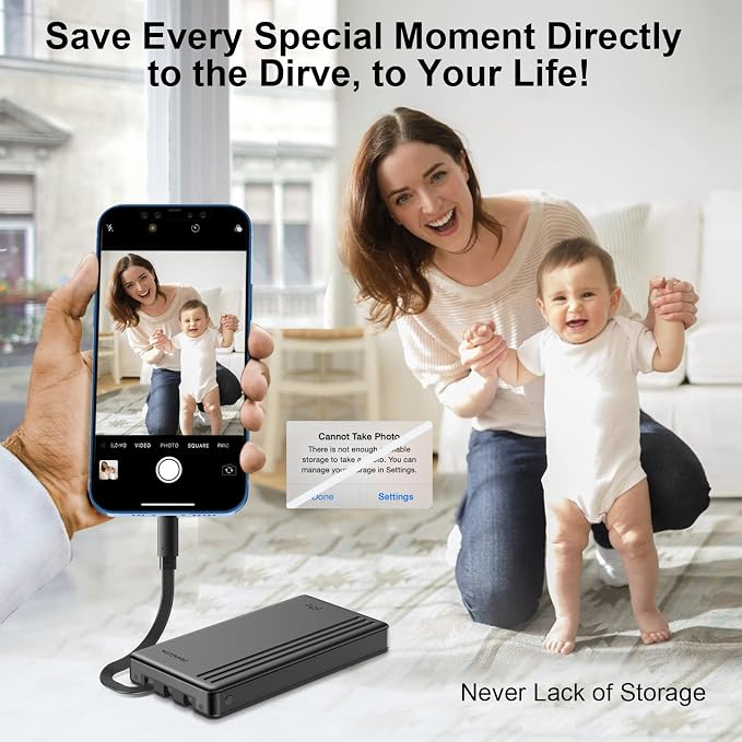 ySky MFi Certified 1TB Portable External Hard Drive - Image 5