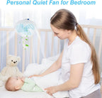 8.66" Portable Clip on Fan, 2 Speed Desk Fan - Image 4